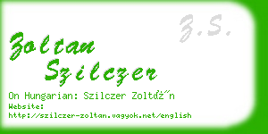 zoltan szilczer business card